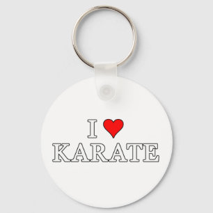 Eu Amo Karate Chaveiro