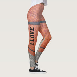 Eu Amo Leggings De Basquete