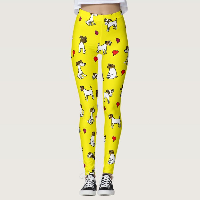 Eu Amo Leggings Jack Russell Terrier (Frente)