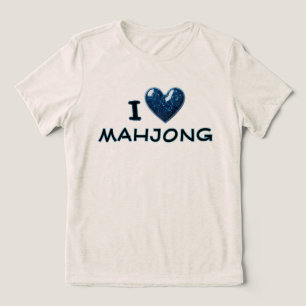Eu Amo Mahjong Coração Elegante Custom Mahjong