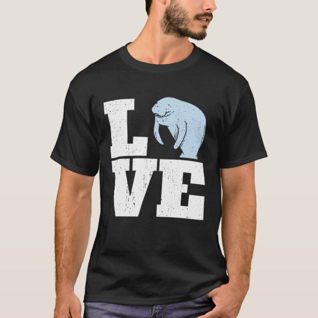 Eu Amo Manatees Pullover Hoodie (Frente)