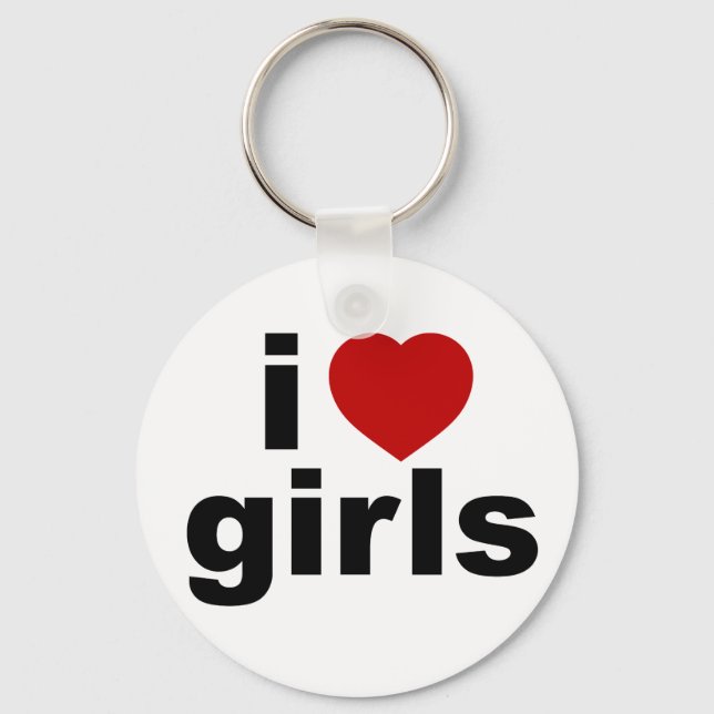 Eu Amo Meninas Chaveiro (Frente)
