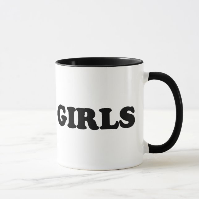 Eu amo meninas gordas - caneca de café (Direita)