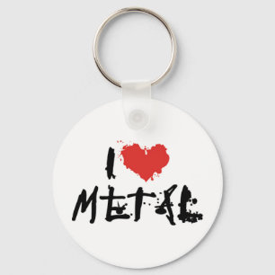 Eu Amo Metal Chaveiro