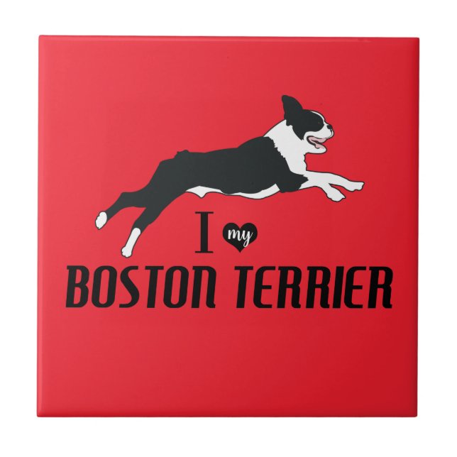 Eu amo meu Boston Terrier (Frente)
