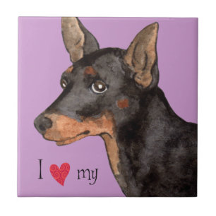Eu amo meu Brinquedo Manchester Terrier