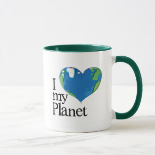 eu amo meu caneca do planeta