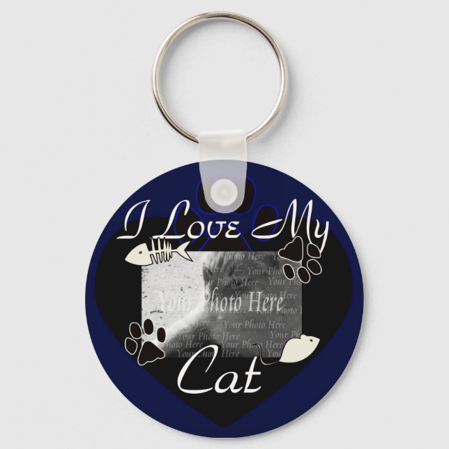 Eu amo meu Chaveiro de gato (Frente)