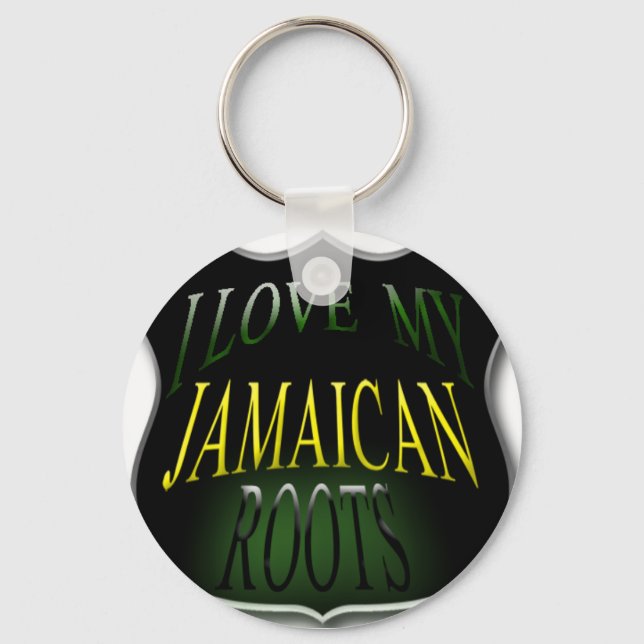 Eu amo meu Chaveiro de Raízes jamaicanas (Frente)