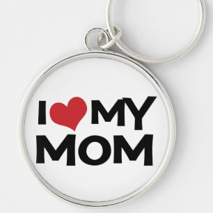 Eu amo meu chaveiro do dia das mães da mamã