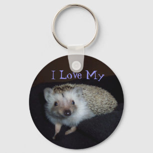 Eu amo meu chaveiro do ouriço