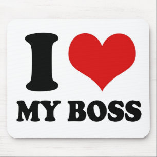 EU AMO MEU CHEFE - mousepad