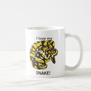 Eu amo meu cobra! Caneca de café