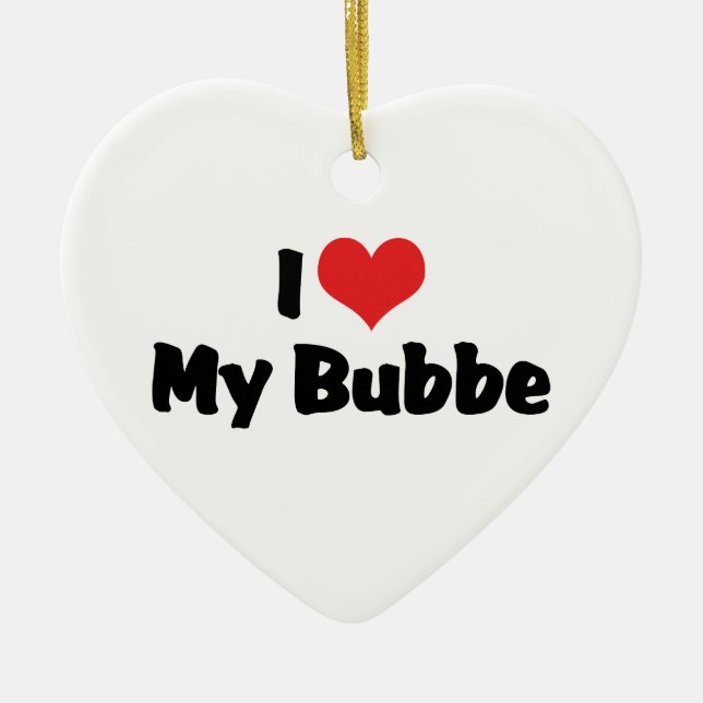 Eu Amo Meu Enfeite de Bubbe (Frente)
