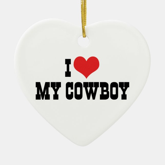 Eu Amo Meu Enfeite de Cowboy (Frente)