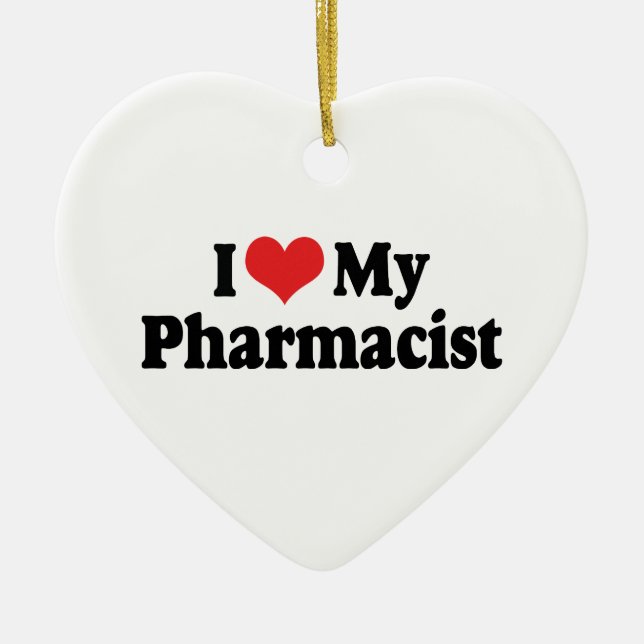 Eu Amo Meu Enfeite De Farmacêutico (Frente)