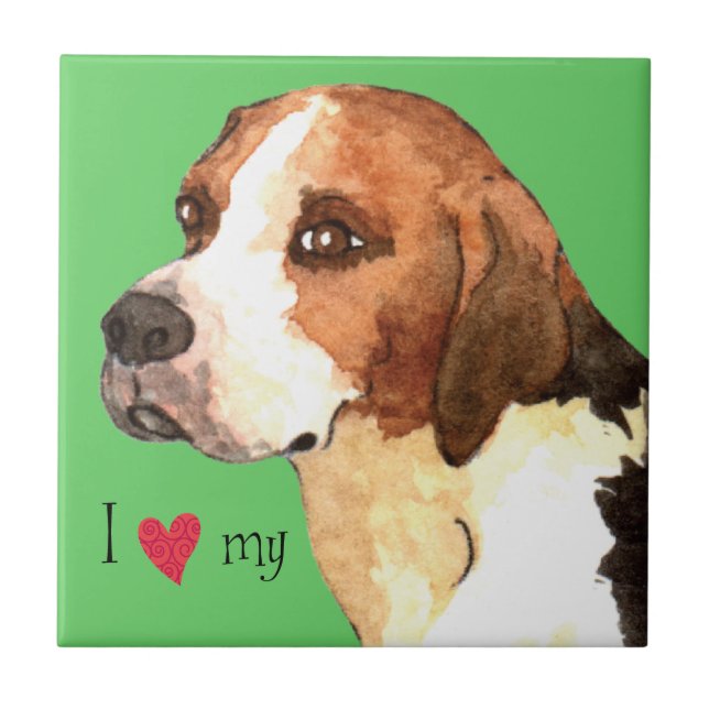 Eu Amo meu Inglês Foxhound (Frente)