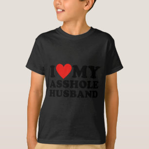 Eu Amo Meu Marido Buraco Camiseta Engraçada Sarcás