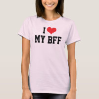 Eu Amo Meu Melhor Amigo Para Sempre Camiseta BFF