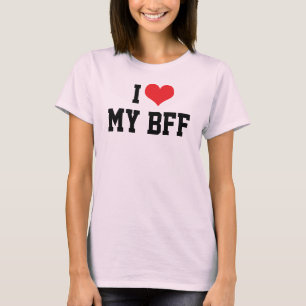 Eu Amo Meu Melhor Amigo Para Sempre Camiseta BFF