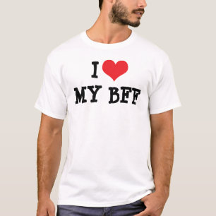 Eu Amo Meu Melhor Amigo Para Sempre Camiseta BFF