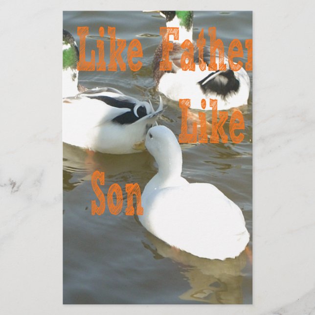 Eu amo meu menino como pai como filho (Frente)