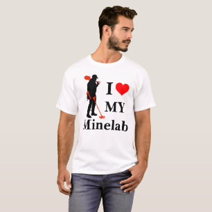 Eu amo meu metal de Minelab que detecta a camisa