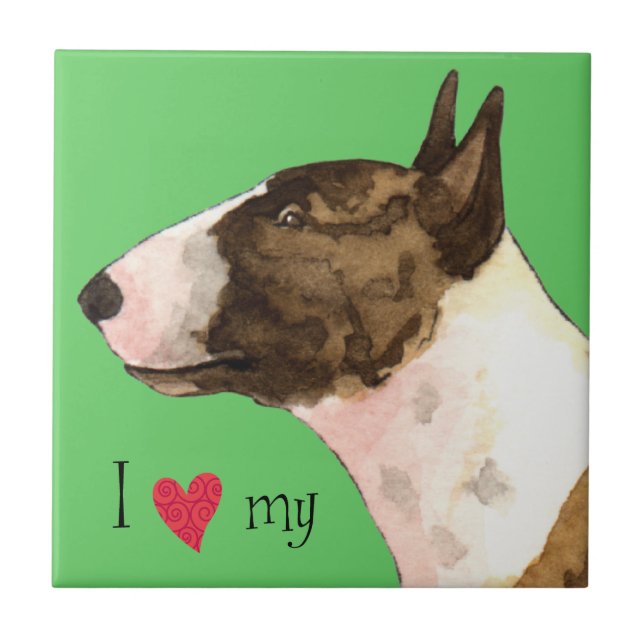 Eu amo meu Mini Bull Terrier (Frente)
