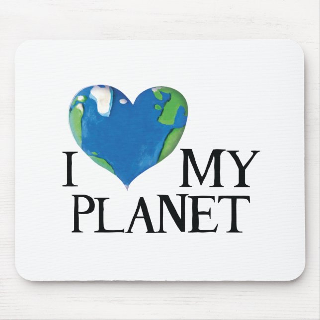 Eu amo meu mousepad do planeta (Frente)