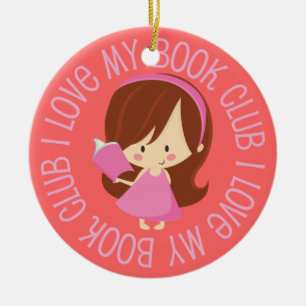 Eu amo meu ornamento do presente do clube de