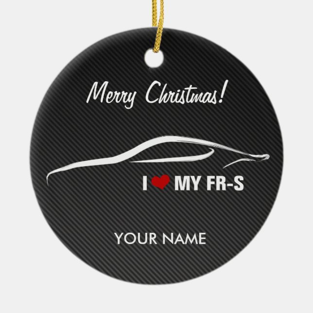 Eu amo meu ornamento personalizado FR-S de (Frente)