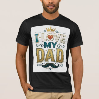 Eu Amo Meu Pai Camiseta Vintage do Dia dos Pais |