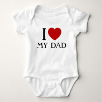 Eu amo meu Pai| Camisetas para crianças e bebês