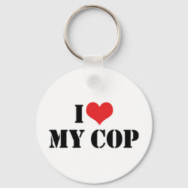 Eu Amo Meu Porta-Chaves de Policial