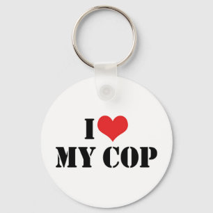 Eu Amo Meu Porta-Chaves de Policial