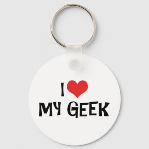 Eu Amo Meu Porta-Chaves Geek
