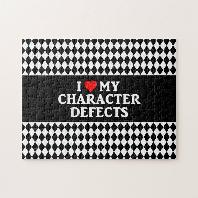 EU AMO MEU quebra-cabeça de serra de vaivém dos (Horizontal)