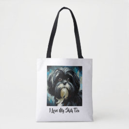 Eu Amo Meu Shih Tzu Tote Bag