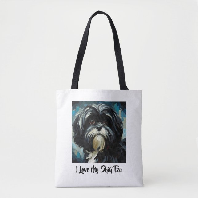Eu Amo Meu Shih Tzu Tote Bag (Frente)