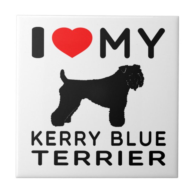Eu amo meu terrier de azul de Kerry (Frente)