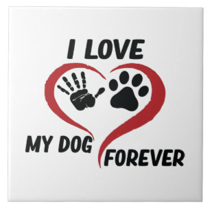 Eu amo meu travesseiro decorativo de cachorro