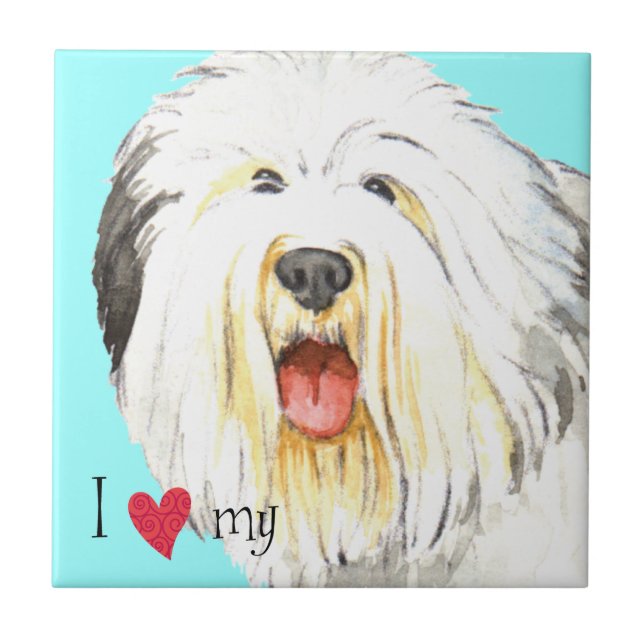Eu amo meu velho cão-pastor inglês (Frente)