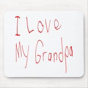 Eu amo meu vovô! Mousepad