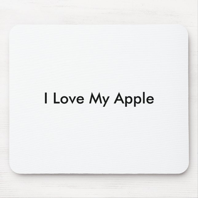 Eu amo meus Apple - Mousepad (Frente)