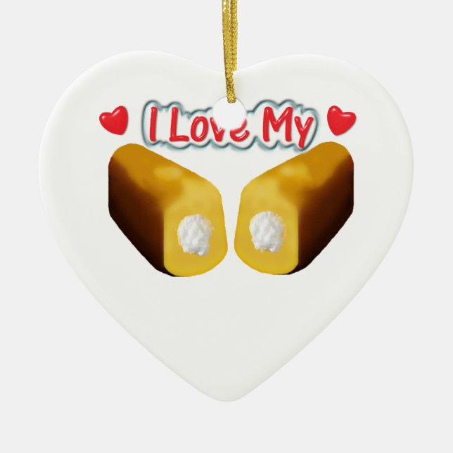 Eu amo meus enfeites de natal de Twinkies (Frente)