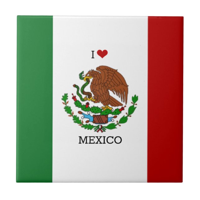 eu amo méxico - bandeira mexicana, (Frente)