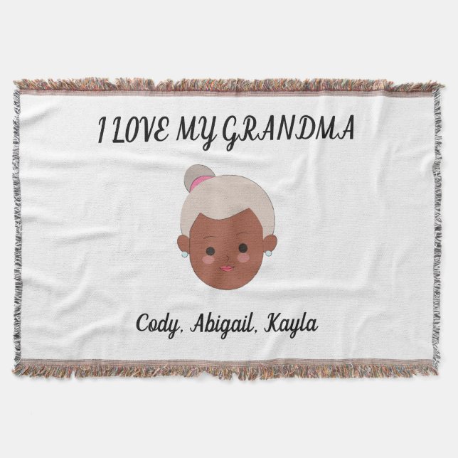 "Eu amo minha avó" jogando cobertor de netos. (Frente)