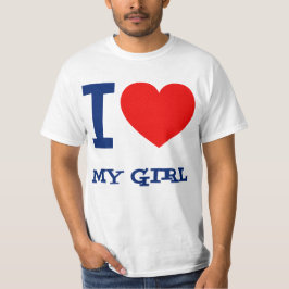 Eu amo minha camisa da menina