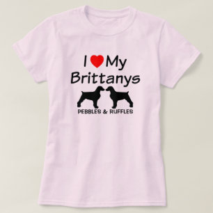 Eu Amo Minha Camisa De Cachorros Brittany