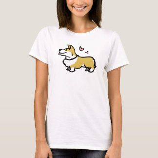 Eu amo minha camisa do corgi